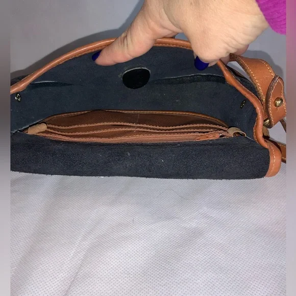 Dooney & Bourke vintage cavalry trooper bag pebbled leather crossbody - Picture 9 of 9